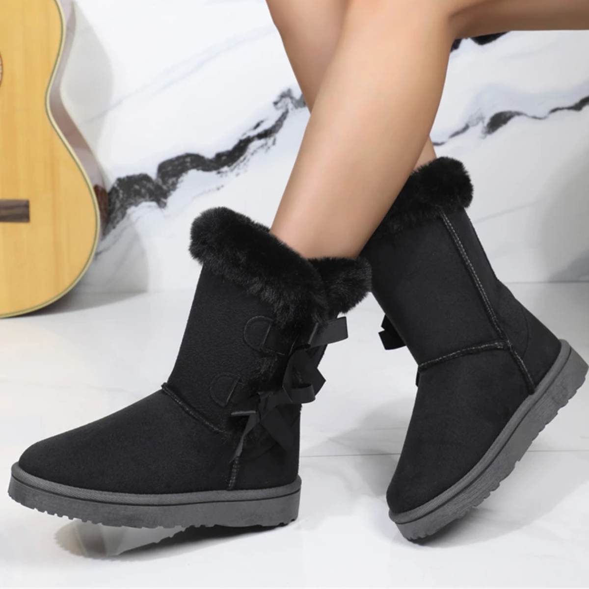 IVY - Botas de invierno forradas con acabado de pelo