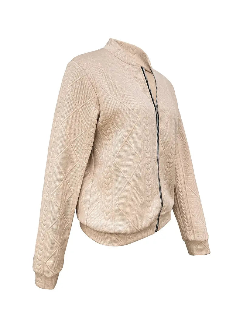 CELIA - Chaqueta casual con diseño texturizado para mujer