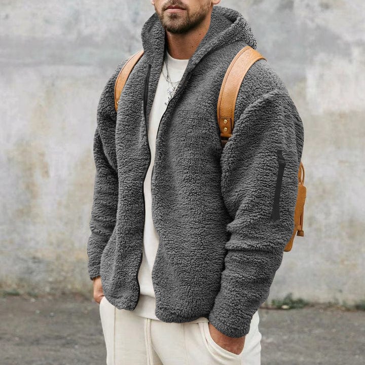 DANIEL - Chaqueta de forro polar para hombre con capucha