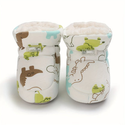 LINA - Botines de felpa fáciles de poner para bebés, niños y niñas