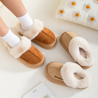 NOELIE - Pantuflas ligeras con estampado de letras para mujer