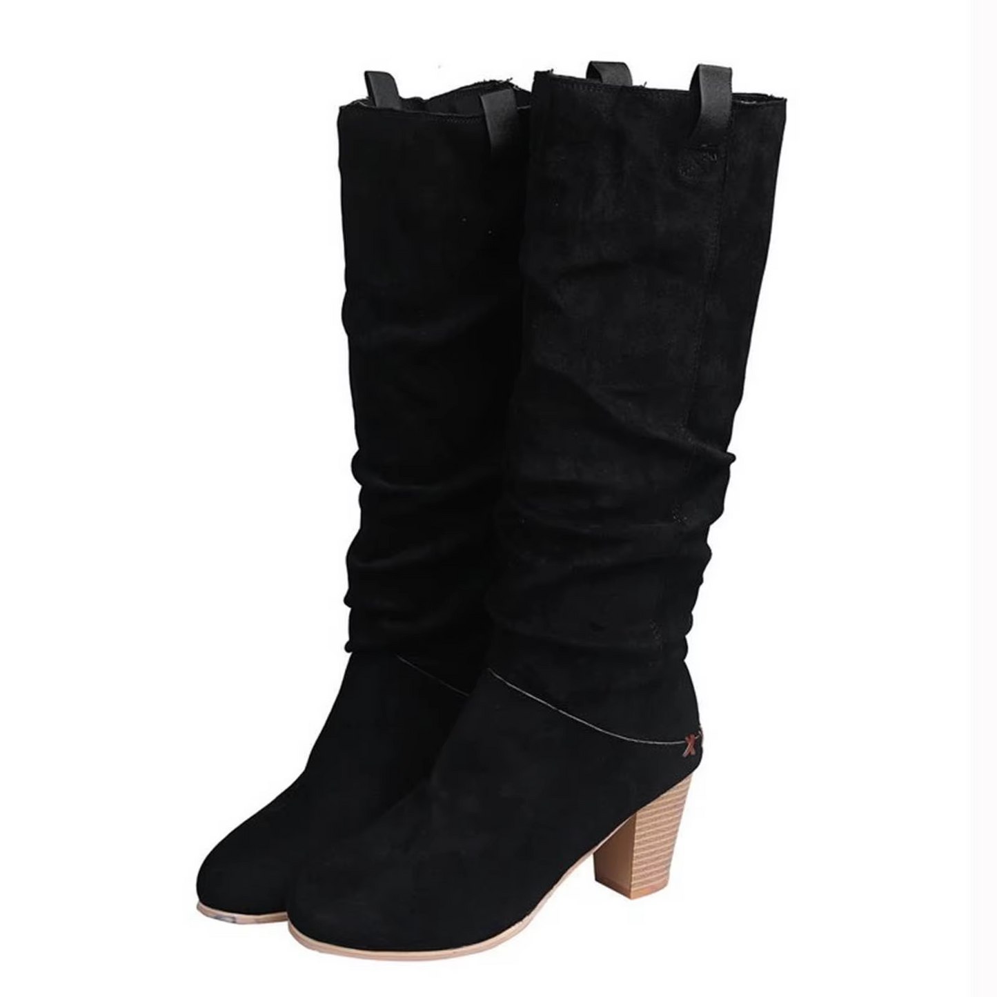 CELINE - Botas altas de terciopelo transpirables para mujer