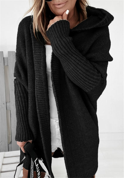 Giorgia — Sweater oversize de Lana Negro