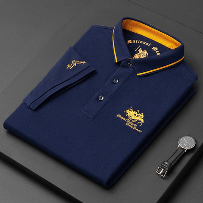 ASPER - Polo elegante con bordado para hombre