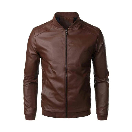 MARCEL - Chaqueta bomber de cuero resistente para hombre