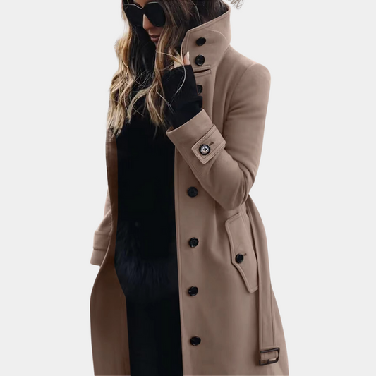 MILENA - Abrigo trench cálido y elegante para mujer