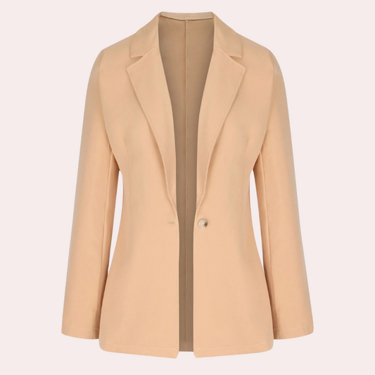 MARA - Blazer minimalista en color liso para mujer