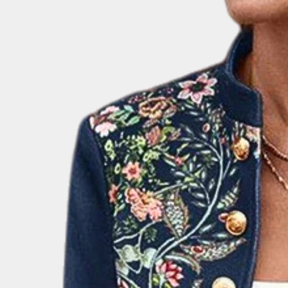 VIOLETA - Blazer femenino con estampado floral para mujer