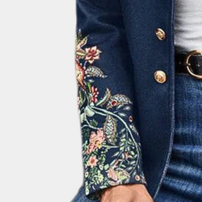 VIOLETA - Blazer femenino con estampado floral para mujer