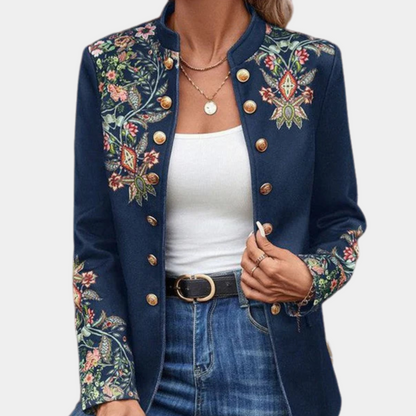 VIOLETA - Blazer femenino con estampado floral para mujer