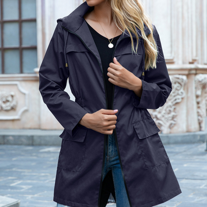 ELVIRA - Abrigo trench con cremallera elegante para mujer