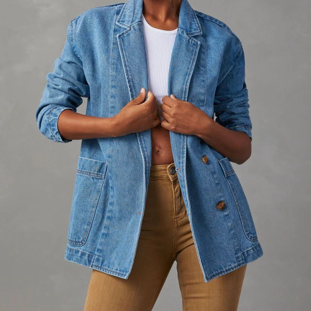 CELINE - Chaqueta de denim casual y estilosa para mujer