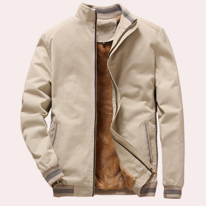 MARCOS - Chaqueta con forro polar y cremallera para hombre