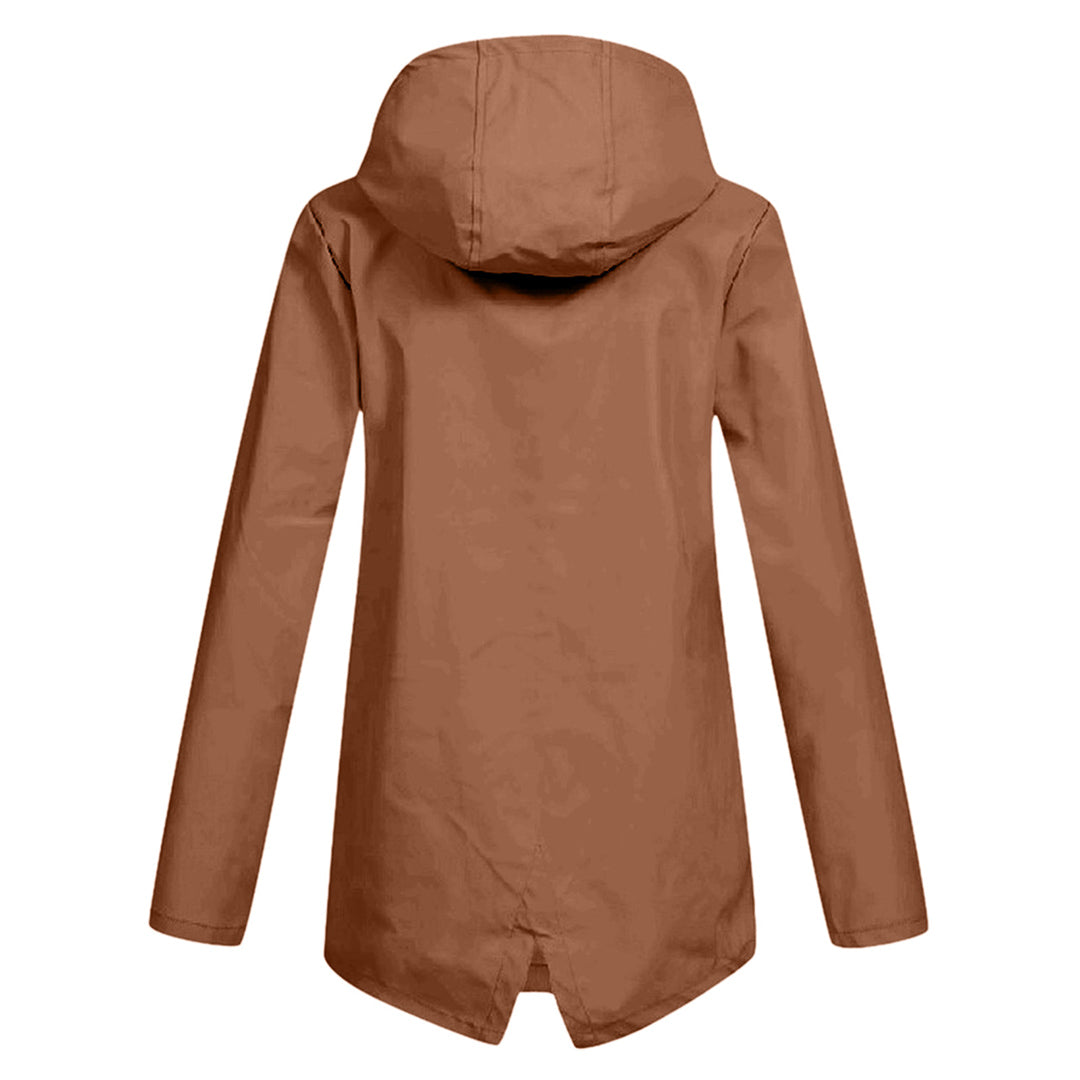 LORELEI - Chaqueta impermeable con cremallera y capucha para mujer