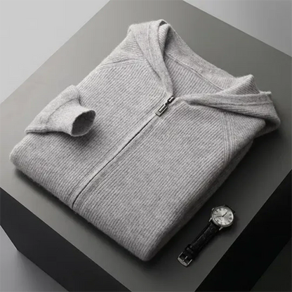 JAN - Sudadera con capucha y cremallera para hombre