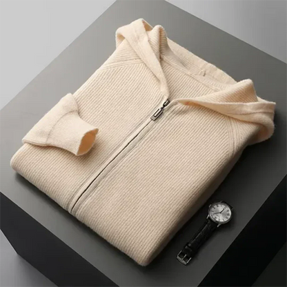 JAN - Sudadera con capucha y cremallera para hombre