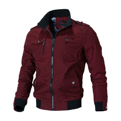 NOAH - Chaqueta de otoño e invierno con cuello alto para hombre