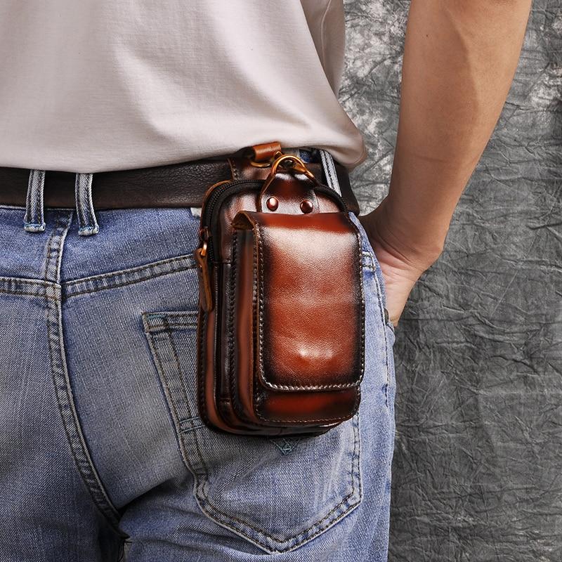 Riñonera de cuero para hombre – VALTERIO