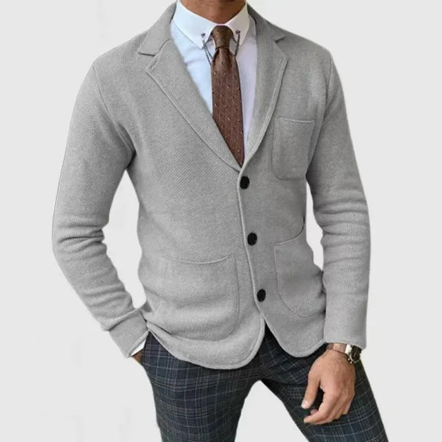 BERNIE - Blazer casual slim fit para hombre con bolsillos