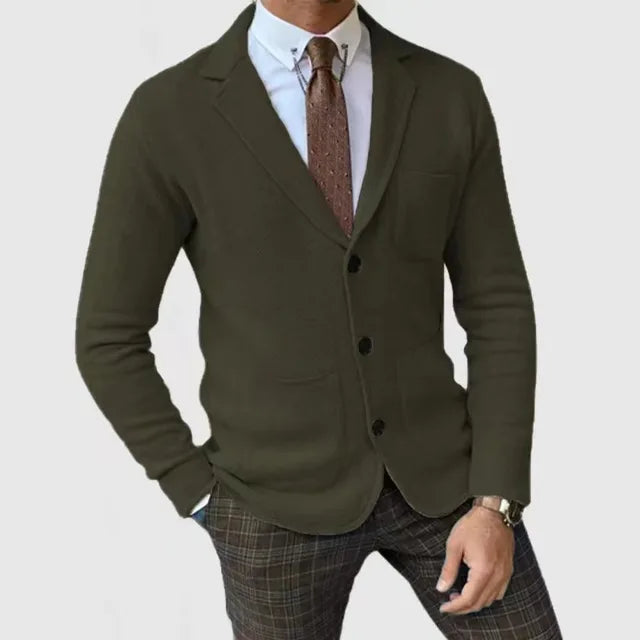 BERNIE - Blazer casual slim fit para hombre con bolsillos