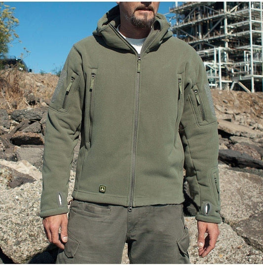 AXEL - Chaqueta estilo militar con capucha para hombre