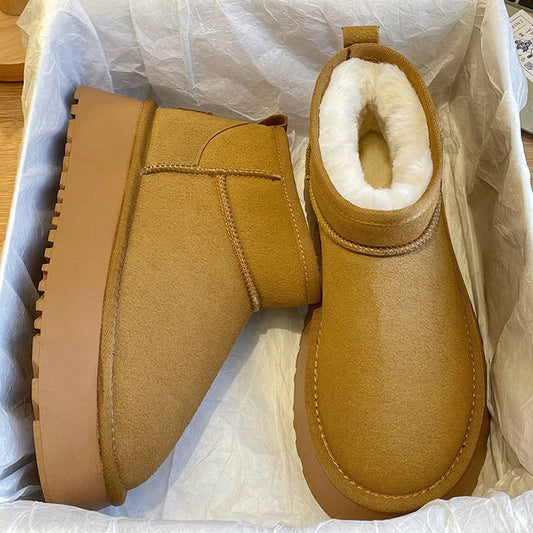 ADI - Botas de mujer con plataforma para invierno