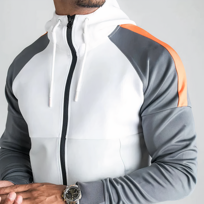 ROBIN - Conjunto de chándal con cremallera y ajuste atlético para hombre