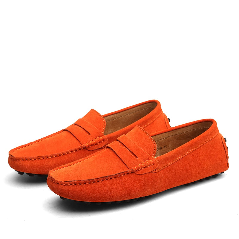 ROMÁN - Mocasines casuales de ante para hombre