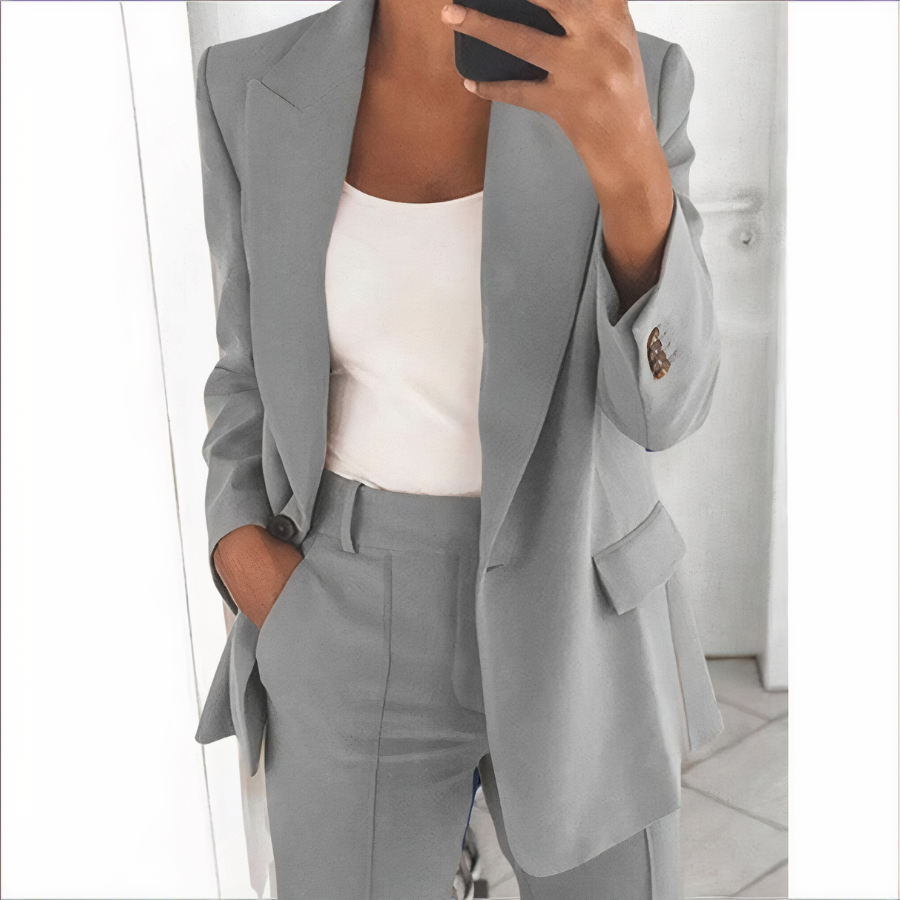 VALERIA - Conjunto de blazer y pantalón a la moda para mujer