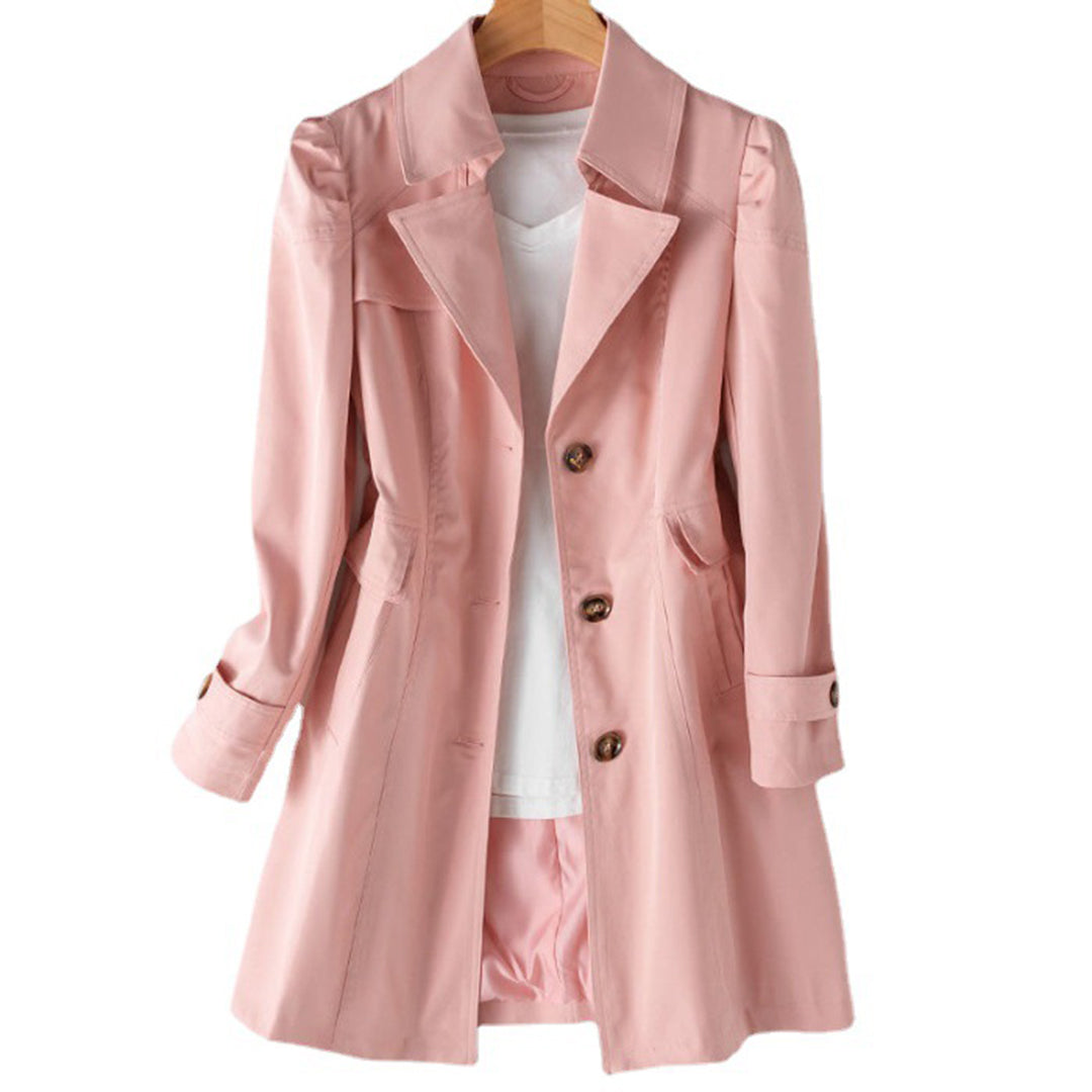 ARIELLE - Trench coat largo impermeable para mujer