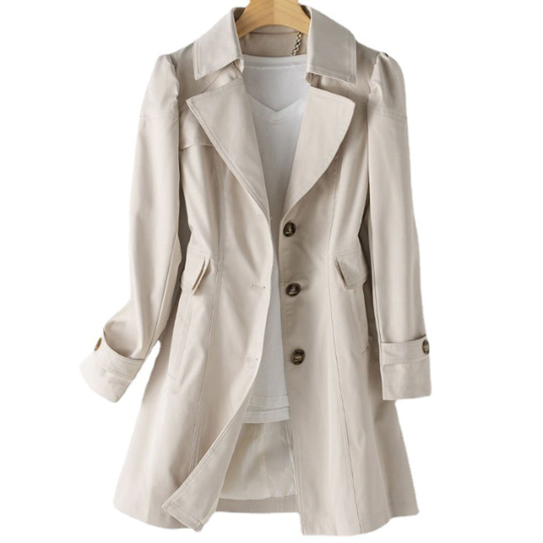 ARIELLE - Trench coat largo impermeable para mujer