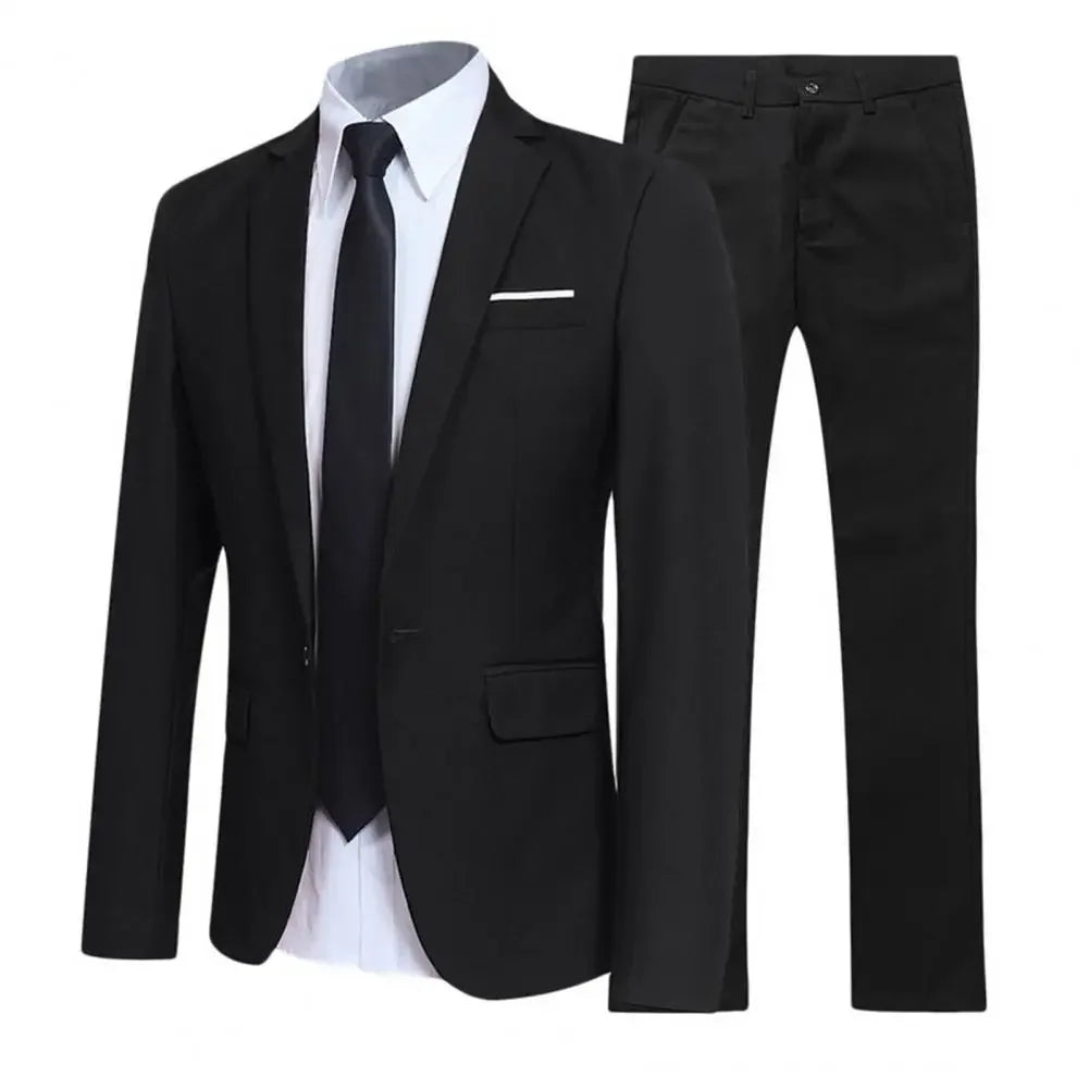 LEANDRO - Conjunto de chaqueta blazer y pantalón elegante para hombre