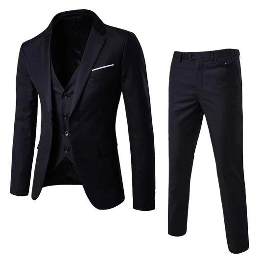 STUART - Traje clásico slim fit para hombre