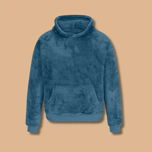 MILO - Sudadera de invierno con capucha y mangas largas para hombre