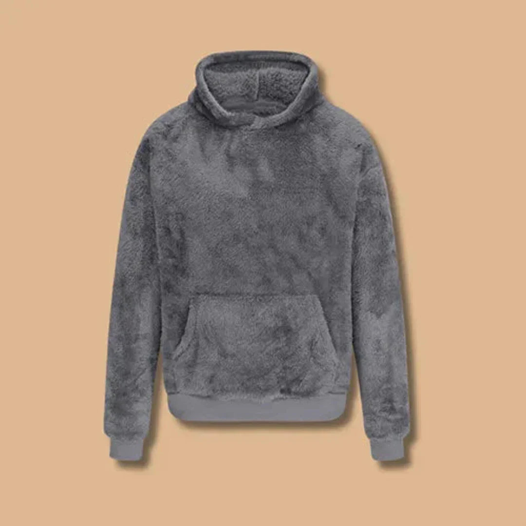 MILO - Sudadera de invierno con capucha y mangas largas para hombre