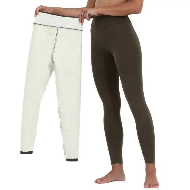 BRYONY - Legging térmico de talle alto con forro polar para mujer