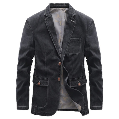 TEO - Chaqueta vaquera vintage para hombre