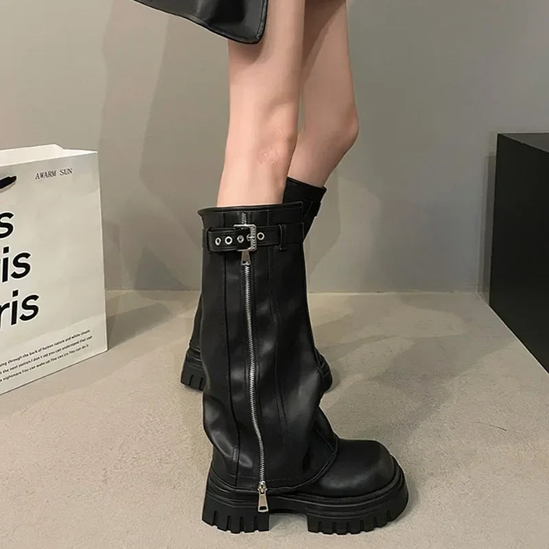 AMBROSE - Botas elegantes y robustas para mujer