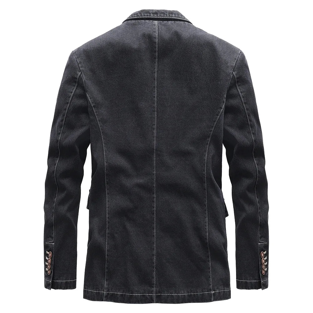 TEO - Chaqueta vaquera vintage para hombre