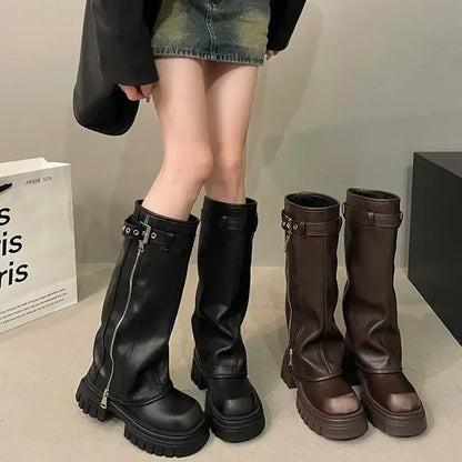 AMBROSE - Botas elegantes y robustas para mujer