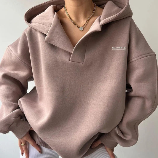 ARLET - Sudadera casual para mujer con capucha