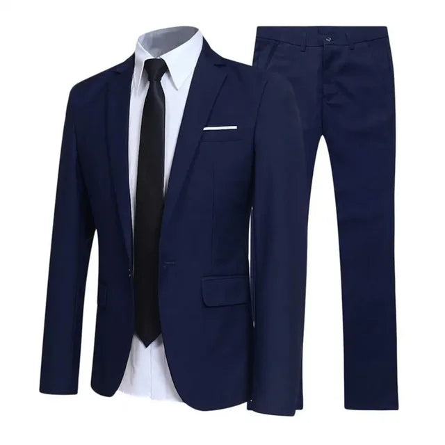 LEANDRO - Conjunto de chaqueta blazer y pantalón elegante para hombre