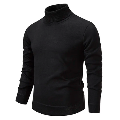 GASPAR - Jersey de cuello alto para hombre con ajuste entallado