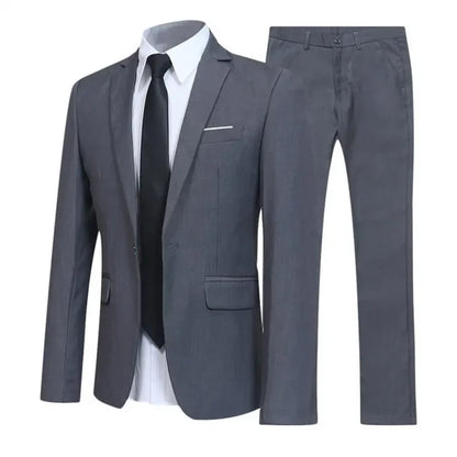 LEANDRO - Conjunto de chaqueta blazer y pantalón elegante para hombre