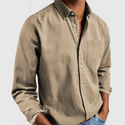 HERSCHEL - Camisa casual con botones para hombre