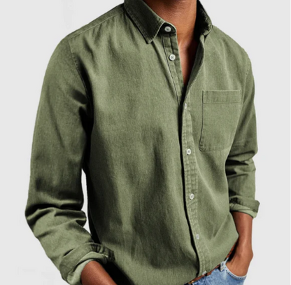 HERSCHEL - Camisa casual con botones para hombre