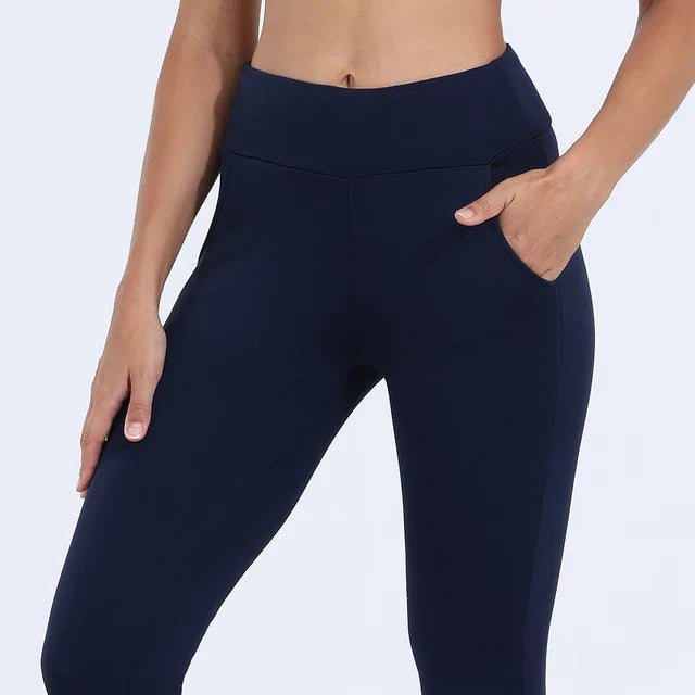 BRYONY - Legging térmico de talle alto con forro polar para mujer