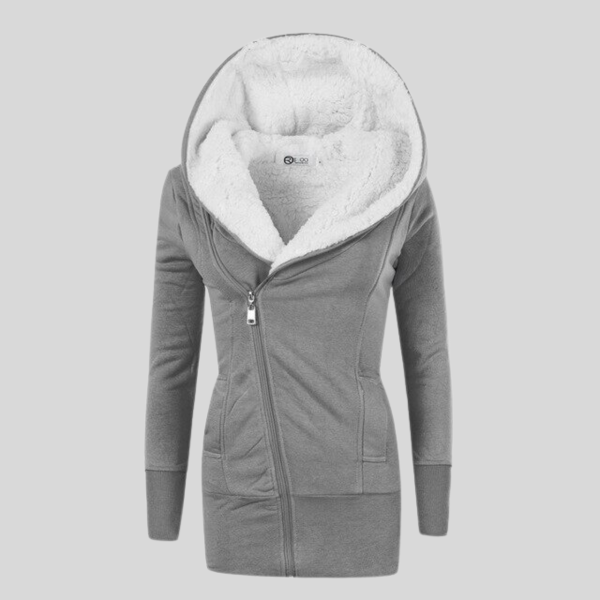 DALIA - Chaqueta de forro polar con capucha para mujer