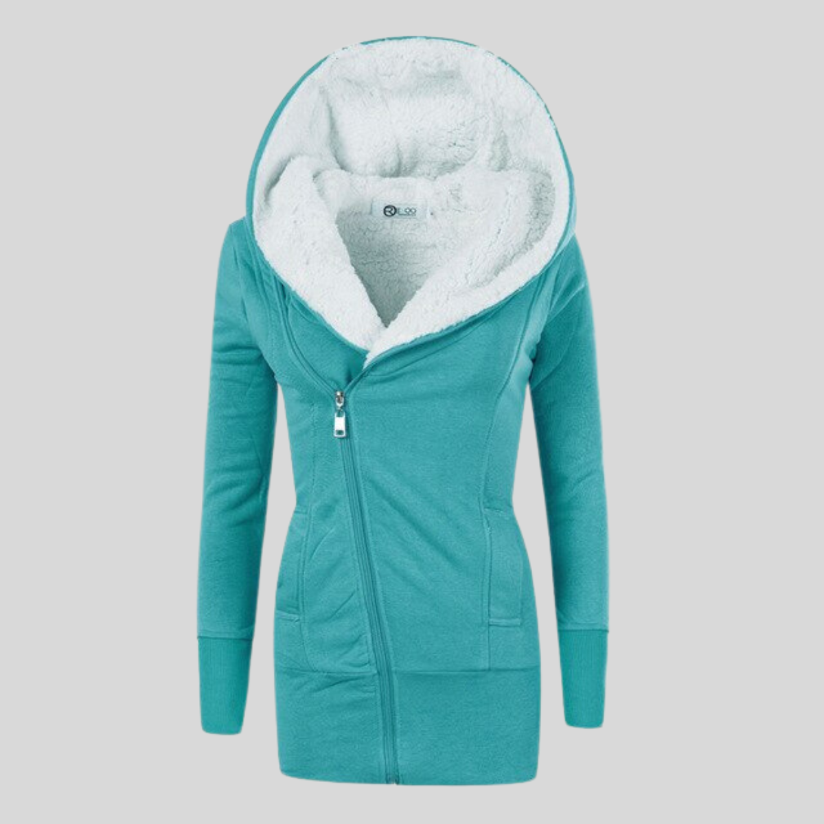 DALIA - Chaqueta de forro polar con capucha para mujer