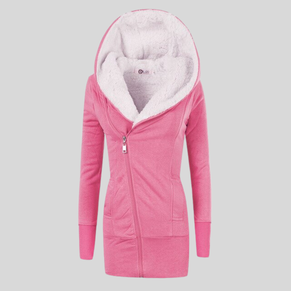 DALIA - Chaqueta de forro polar con capucha para mujer